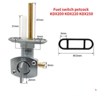 Grifo de gasolina para tanque de combustible, válvula de combustible, llave de purga, montaje de interruptor KDX 1989, para Kawasaki KDX200 KDX220 KDX250, 2006-200