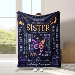 1pc Sister Blanket from Sister Birthday Gifts from Sister Gifts from Sister Gifts from Brother, Best Ever Gifts for Sisters