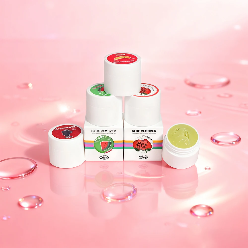 10 جرام/15 جرام شعار مخصص رمش تمديد صالون الرموش Adhminke Remobluelroses مزيل الصمغ كريم الخضار كريم مزيل قبول