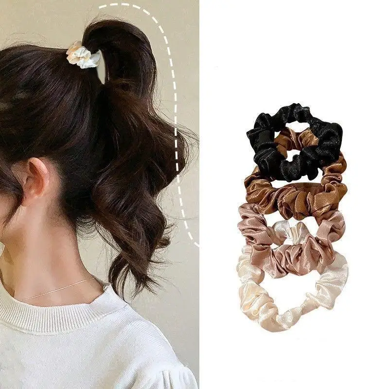 Soft Satin Hair Scrunchies for Women - alternate angle