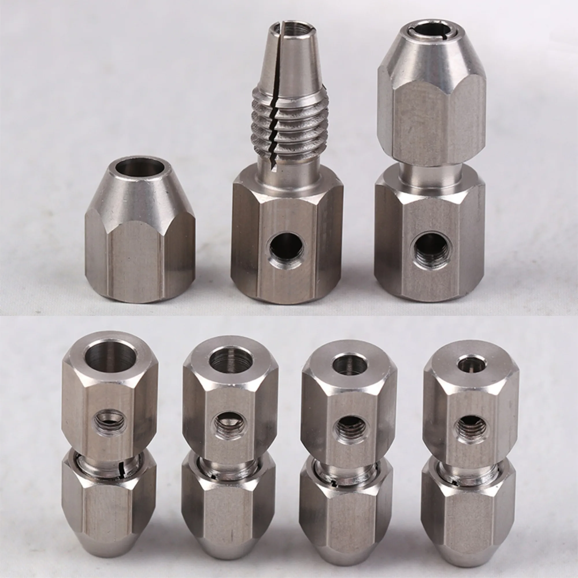 1Set High Quality Flexible Coupling Stainless Steel Flex Collet Coupler 3.17/4/5/6MM For Model Electric Boat Parts