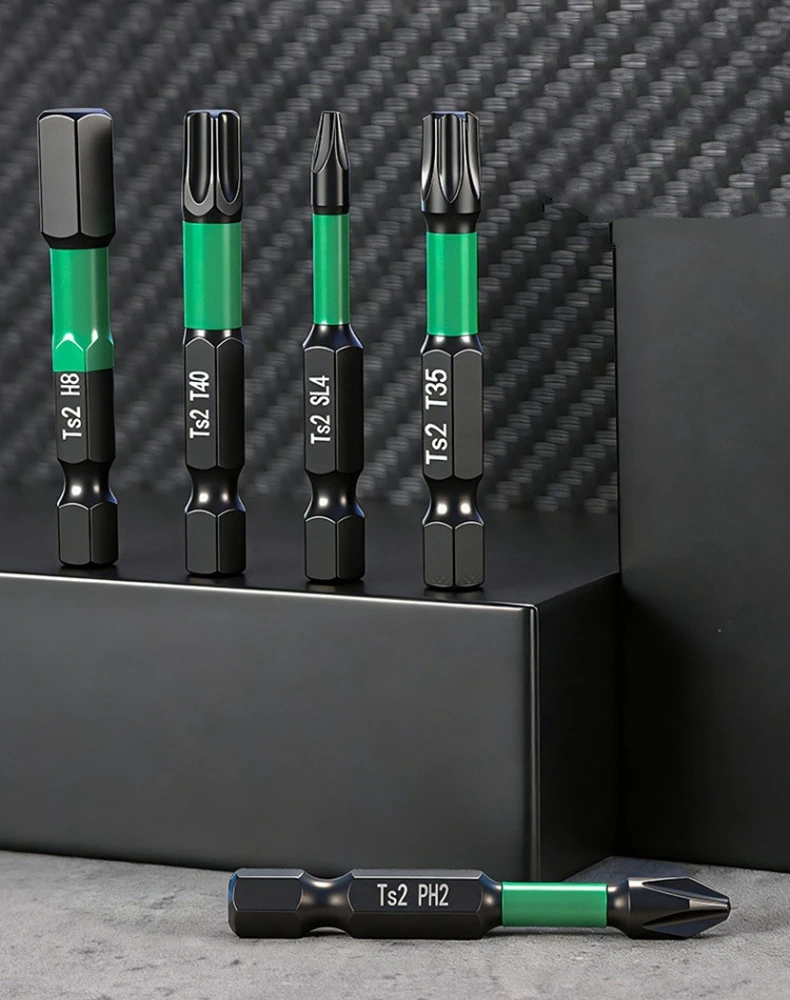 10-teiliges Schlagbohrer-Torx-Bit-Set mit Sechskantschaft, magnetischer Schraubendreher, Phillips-, Schlitz- und Kreuzschlitz-Bits, Elektrowerkzeug-Bits – Detail 3