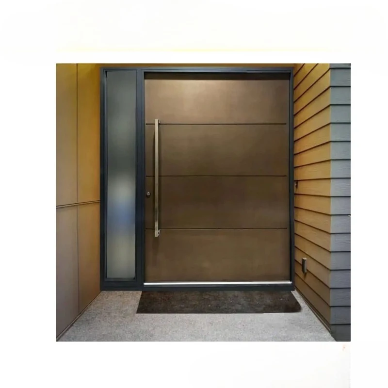 Main Entrance Security Door Aluminum Alloy Entry Aluminum House