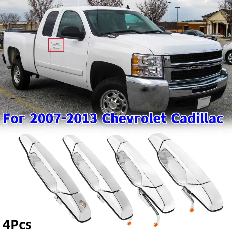 

4Pcs Car Front and rear Exterior Door Handles For Chevrolet Cadillac 2007-2013 OE# 20828258 22738721 25960525 #15915150 227387