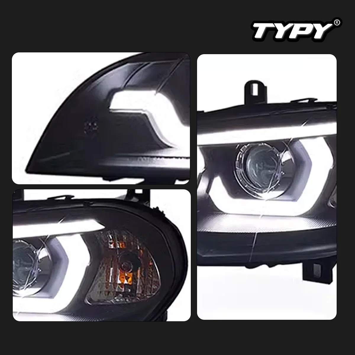 

TYPY Новый светодиодный налобный фонарь, обновленный, модифицированный для BMW X5 E70, фар 2007-2013, фара с динамическим сигналом, автоаксессуары