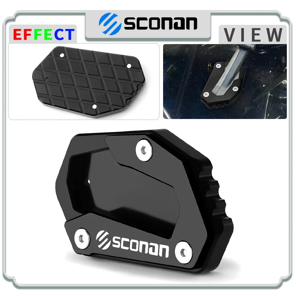 

2024 Motorcycle Accessories For R1300GS R 1300 GS 2023 2024 Kickstand Side Stand Enlarge Extension Support Plate Pad Sconan