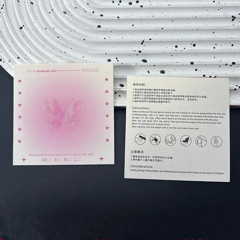 50PCS Gradient Pearlescent Nail Display Cards With Size Mark Colorful Design Perfect For Nail Salon DIY Nail Art Use