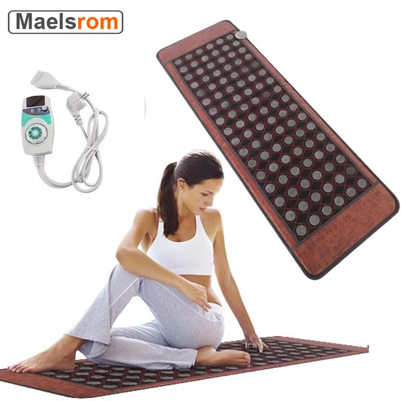 50X150cm Heating Jade Electronic Sofa Cushion Body massage Hot Stone Therapy Mat Beauty Mattress with Controller Adjustable Temp