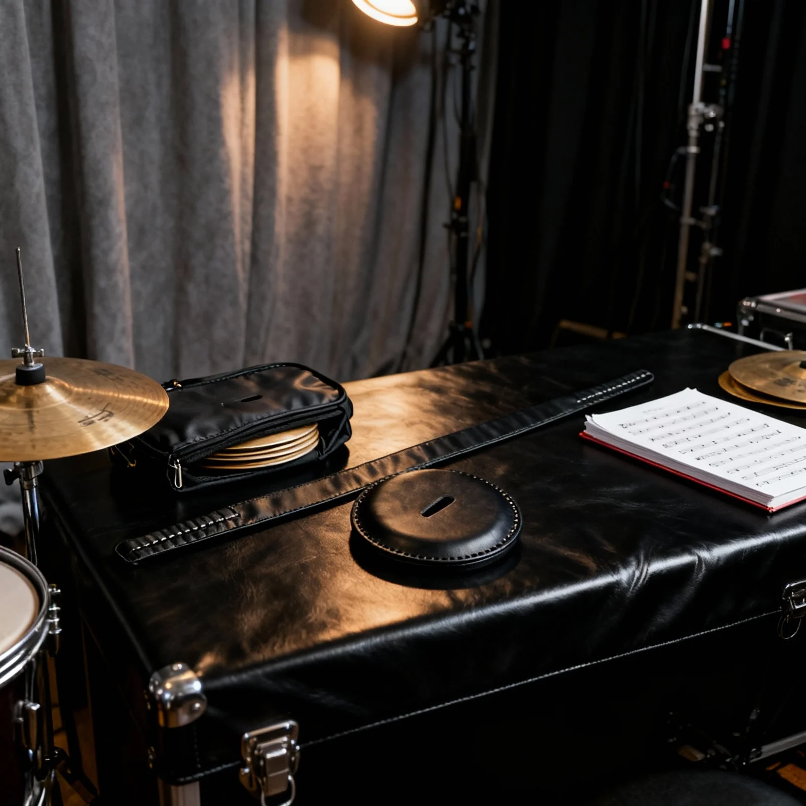 

1 Set Wristband Palm Pad Cowhide Hand Protector For Drummers Lightweight Durable Music Accessory Supplies Cymbal Wrist Bands