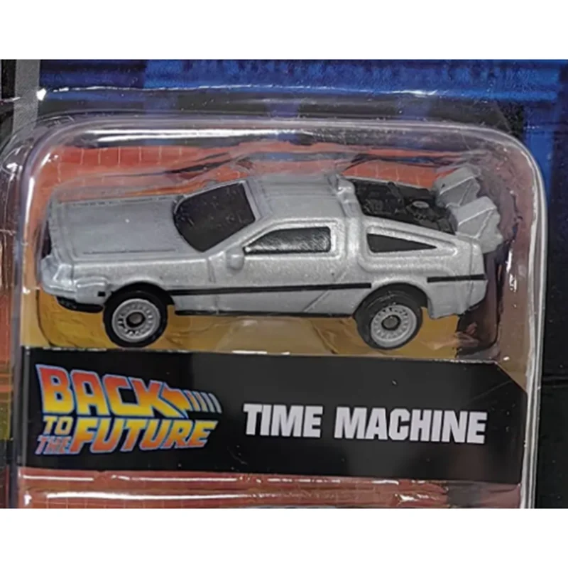 JADA Diecast 1:128 Scale Back To The Future Movie Mini Alloy Car Set Static Display Collectible Toy Gift Souvenir Decoration