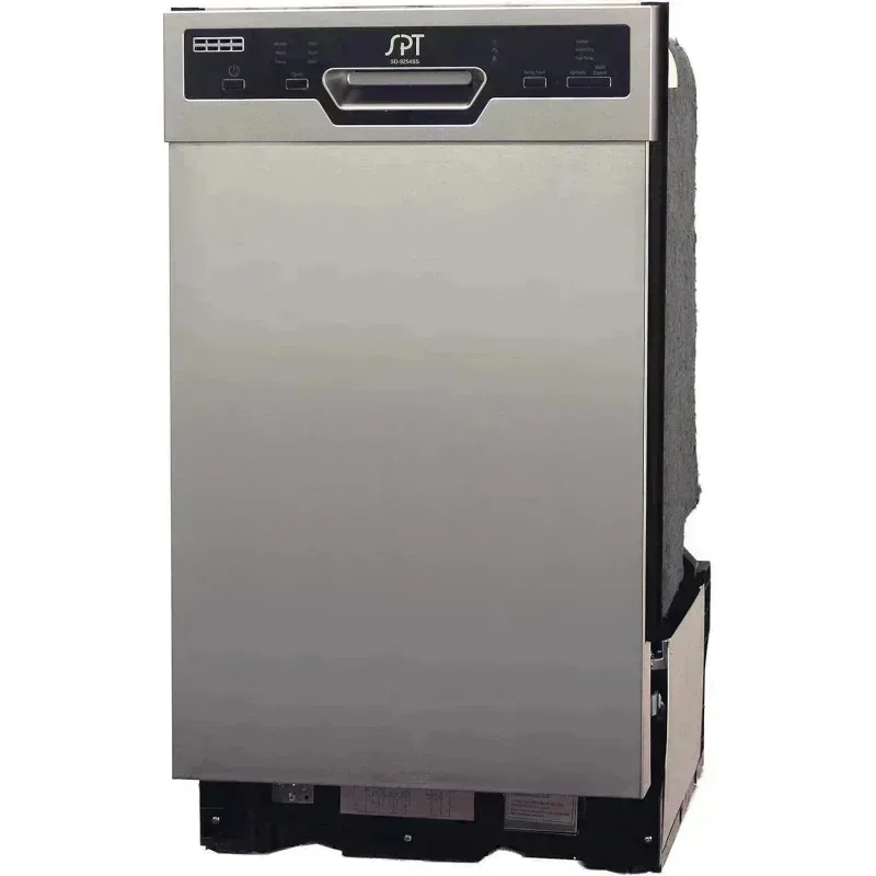 PMD4-SPT SD-9254SSA غسالة أطباق من الفولاذ المقاوم للصدأ مدمجة بعرض 18 بوصة مع تجفيف ساخن، ENERGY STAR، 6 برامج غسيل، 8 إعدادات للمكان