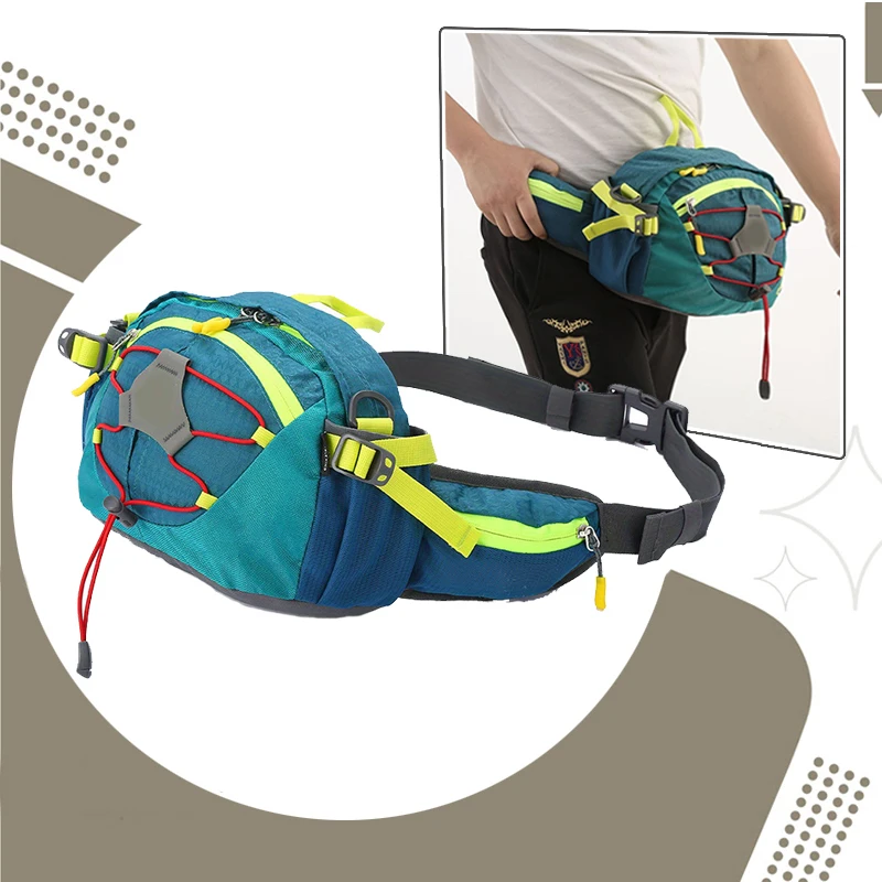 

Multifunction Outdoor Nylon Sports Waist Pack For Men Women Outdoor Hiking Climbing Crossbody Bag for Running Camping Fishing