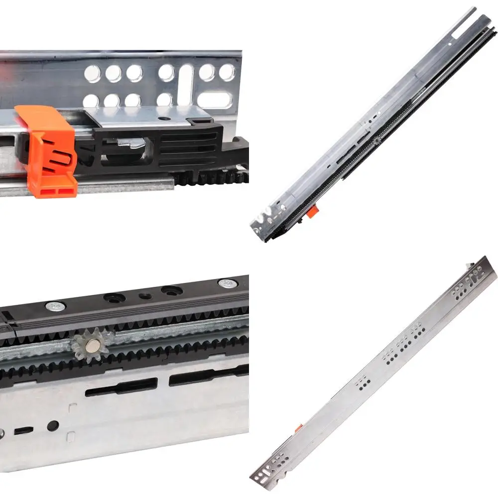 

21 направляющая для выдвижных ящиков с плавным закрыванием для кухонных шкафов, нагрузка до 120 фунтов, полный выдвижной ход с шарикоподшипниками