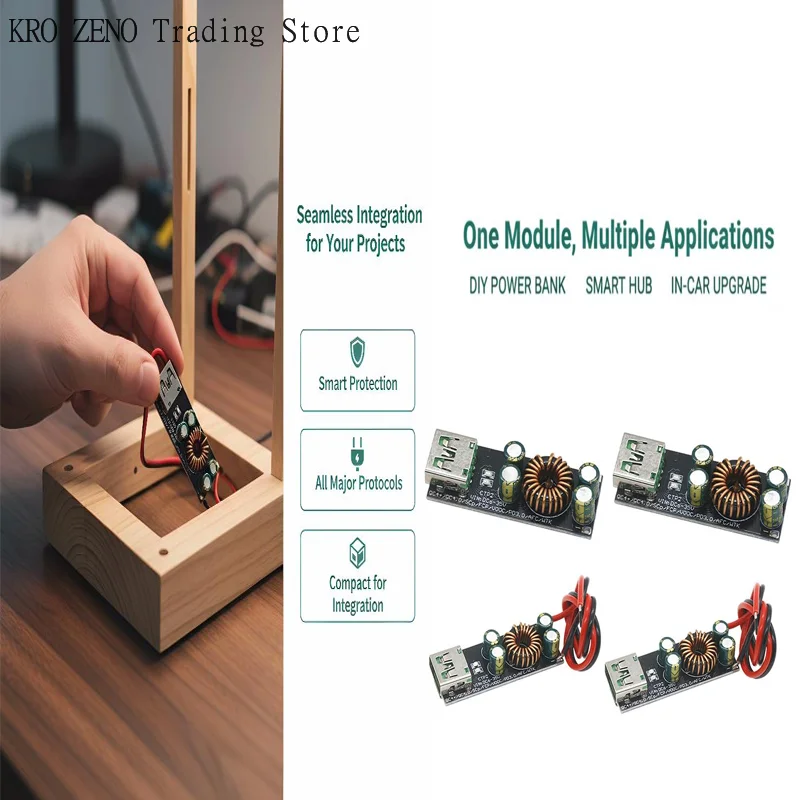 Phone Accessories Types - 1PCS 6-35V DC input QC4.0 QC3.0