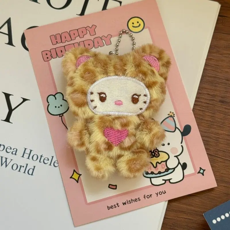 2025 New Plush Sanrio Keychain Pendant INS Girl Heart Key Holder Student Best Friend Gift Decoration