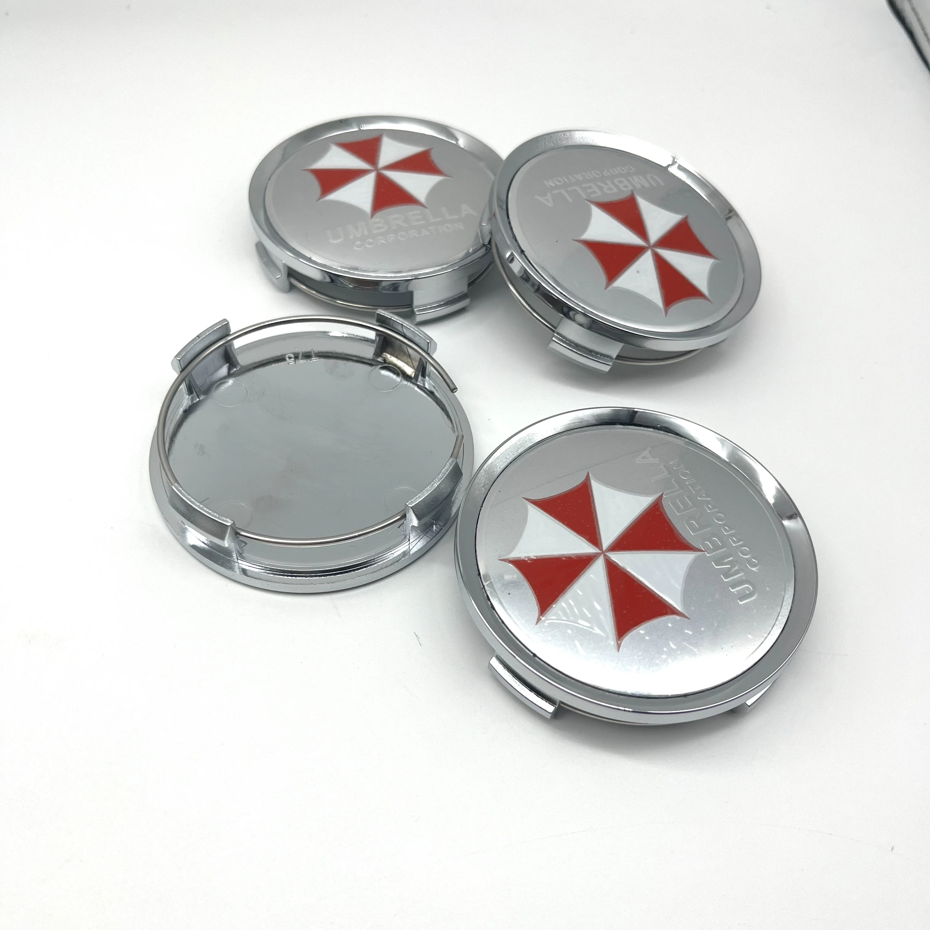 4Pcs OD75mm ID70mm Car Wheel Center Hubcap Rims Cover 3D 65mm UMBRELLA CORPORATION Badge Emblem Sticker Auto Styling Accessories - view 6