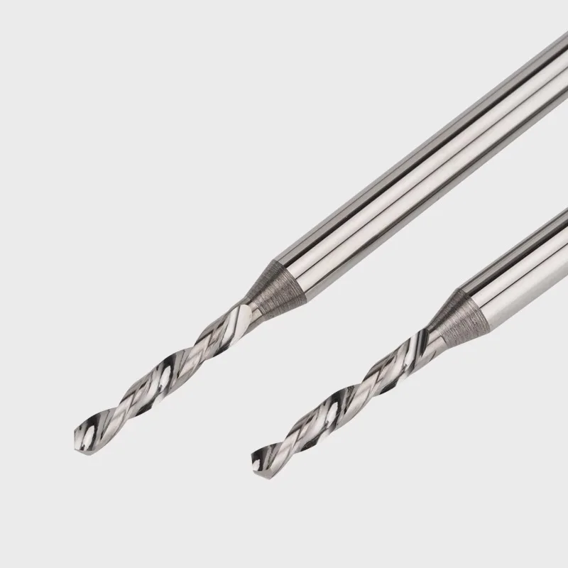 Micro Solid Carbide Drill Bit left Precision Mini CNC Hole Making for Steel Aluminum