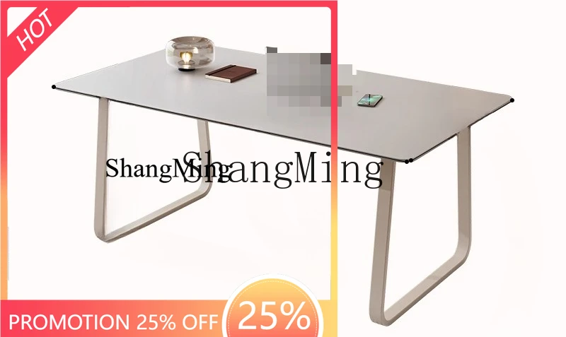 

ZYY Cream Wind Desk Student Home Small Pure White Slate Desktop Computer Modern Simple Rectangle