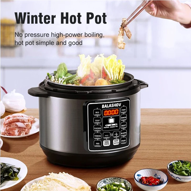 1PC 5L Electric Multifunctional Pressure Cooker Express Multicooker instant Pot for Kitchen Soup Rice Cooker 220V