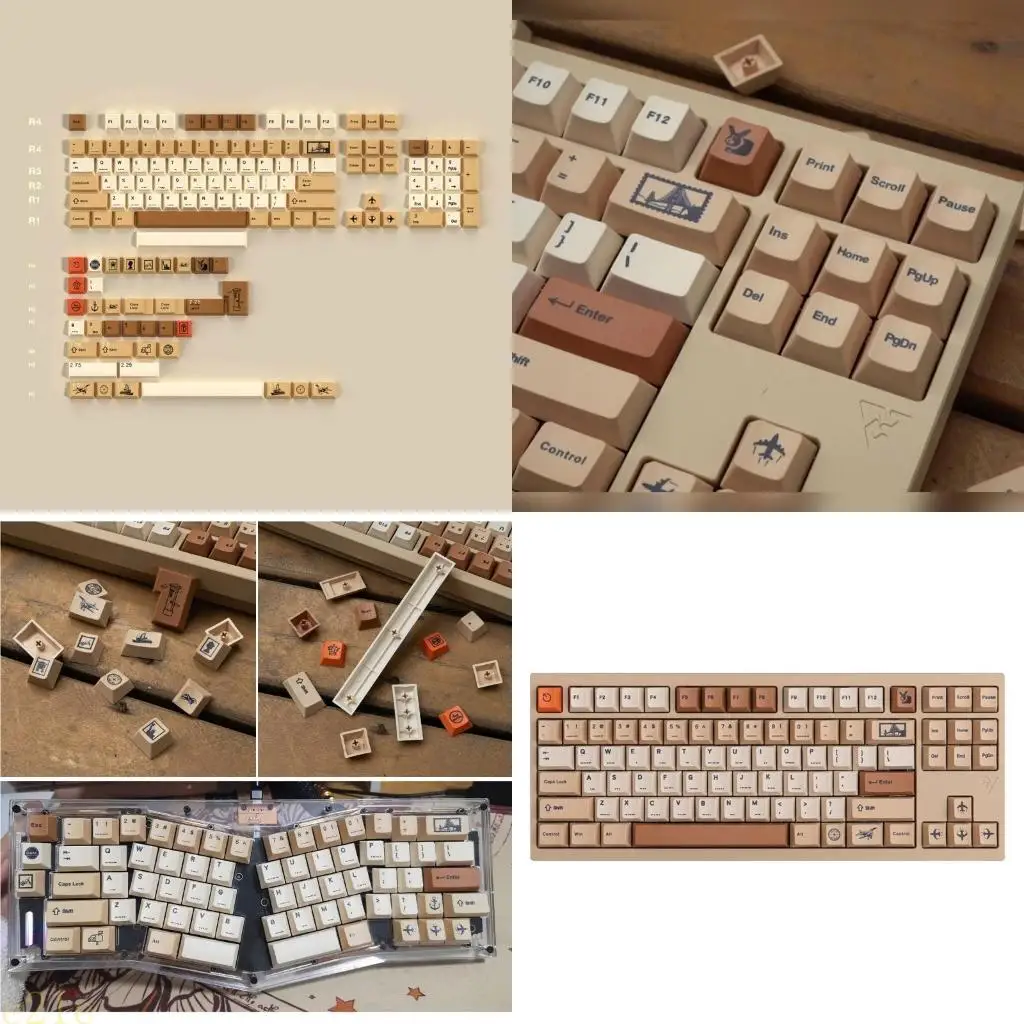 

E21e Keycap Dye Сублимация профиль вишни механическая клавиатура PBT -клавиша 143Keys/Set