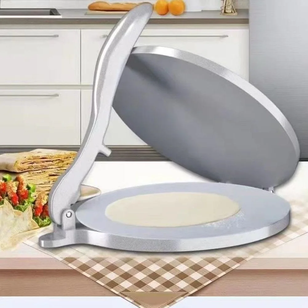 Flatbread Dough Press Made of Aluminum Alloy for Consistent Results When Preparing For Tacos Quesadillas Empanadas and Chapati