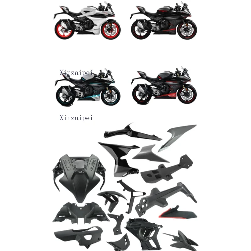 FOR CFMOTO 450SR 2024 Zircon Black Motorcycle Body Shell Fairing 2024 450SR CF400-6 Protective Board Cover Original Accessories