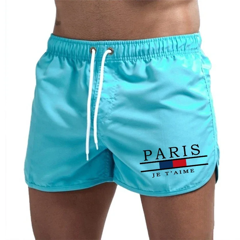 

Hot Sales Mens Beach Shorts Print Casual Quick Dry Surf Man Swimwear Outdoor Sweatpants Summer Swimming Exercise Sports Shorts