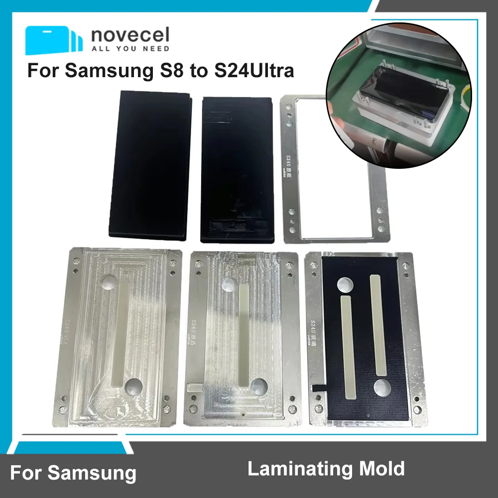 YMJ S24 Ultra LCD Screen Glass OCA Laminate Mould Display Refurbishment Laminating Mold for Samsung S21 S22 S23 Plus S24 Ultra