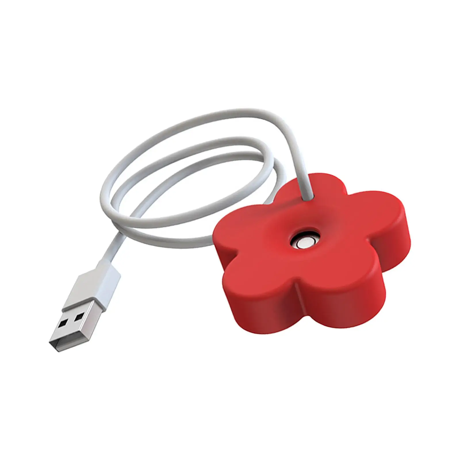 2xmini เครื่องเพิ่มความชื้นในอากาศ USB Whisper เครื่องฟอกอากาศในบ้านห้องนอนน้ำมัน Essential สีแดง