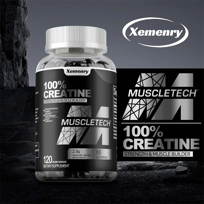 Creatine Monohydrate Capsule Build Abdominal Muscle & Athletic Endurance Muscle Whey Protein for Gym