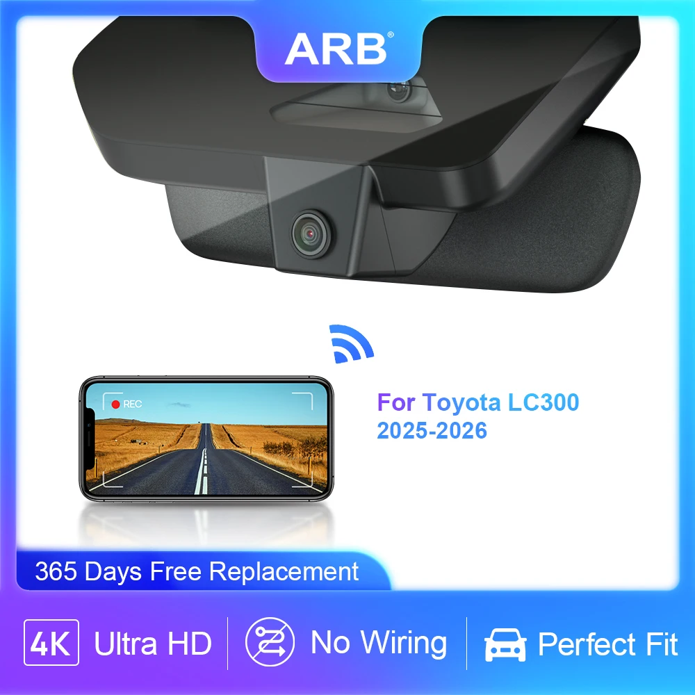 4K Car Camera for Toyota Land Cruiser 300 LC300 2025 2026,for Lexus LX  500d 600 700h 2025 2026, ARB OEM Look Dashcam RHD Only