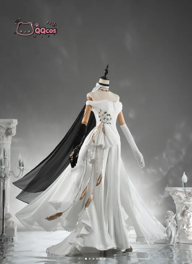 

QQcos Skadi Game Cosplay Series: Arknights Skadi Fluorescent Dream Anime Character Halloween Carnival Party Cosplay Costume