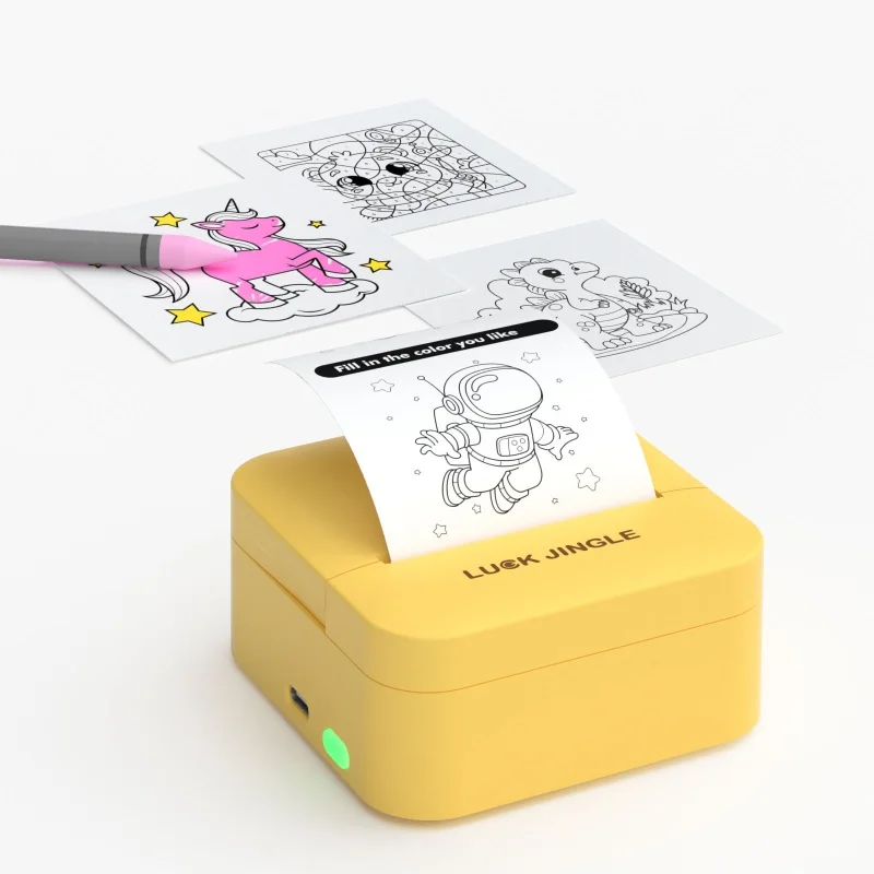 Convenient&Mini LJ-D1 Thermal Photo Printer Thermal Label for Moinwond D1 Nice Gifts for Children Enjoy The Creative DIY Moments