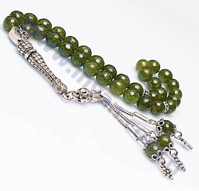 

IQRAH Jade Stone Rosary (925 SETTING SILVER)