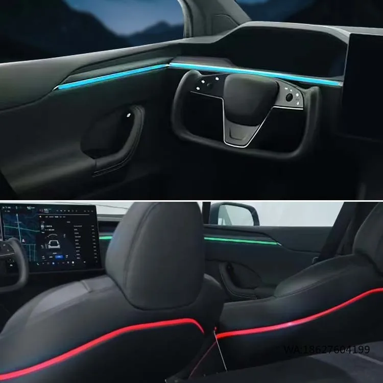 

Премиальная светодиодная подсветка для Tesla Model X - мягкое свечение без бликов, улучшение интерьера