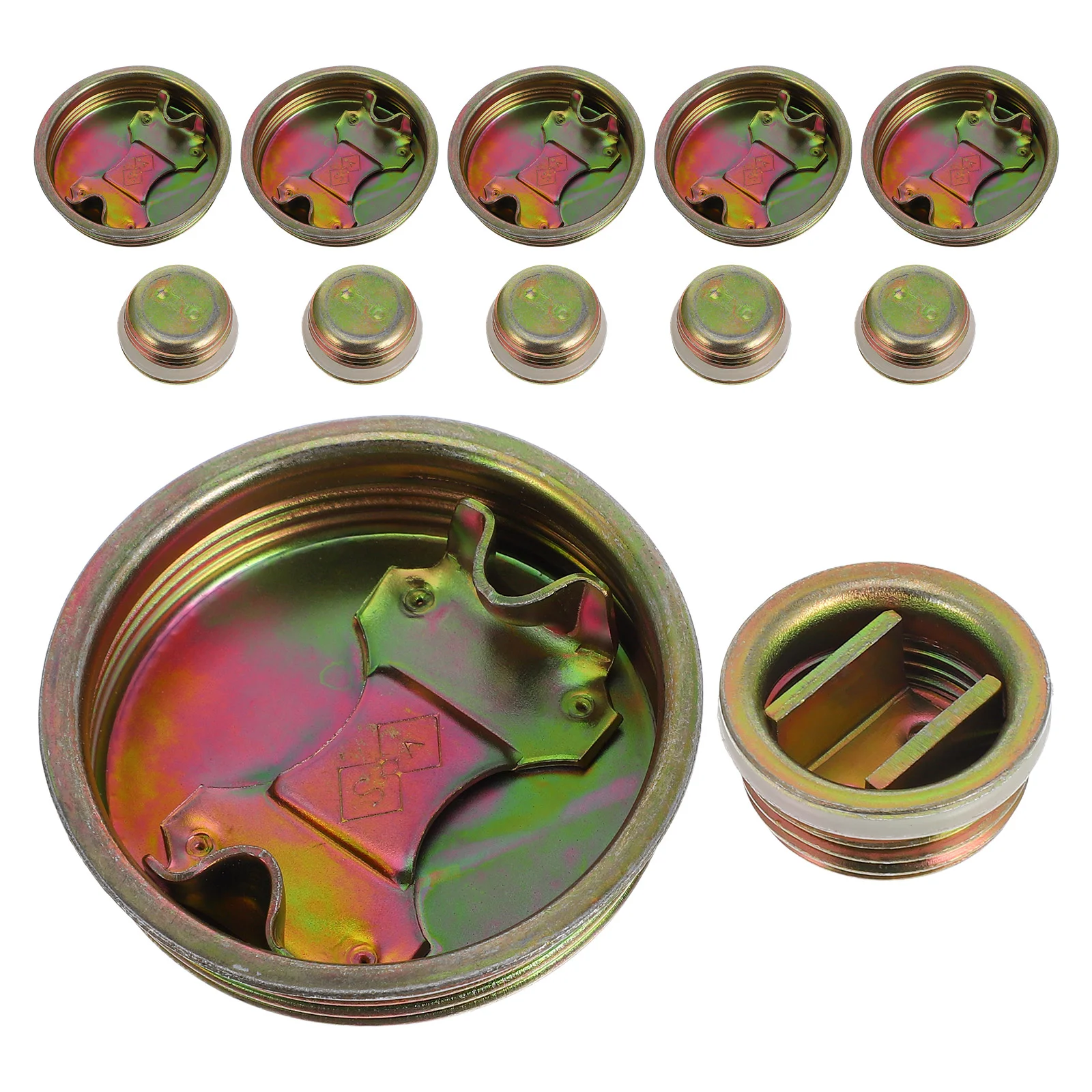 12pcs Oil Drum Lid Drum Bung Plug Barrel Seal Cover 200l Iron Water Barrel Cap oil drum lids oil barrel lids