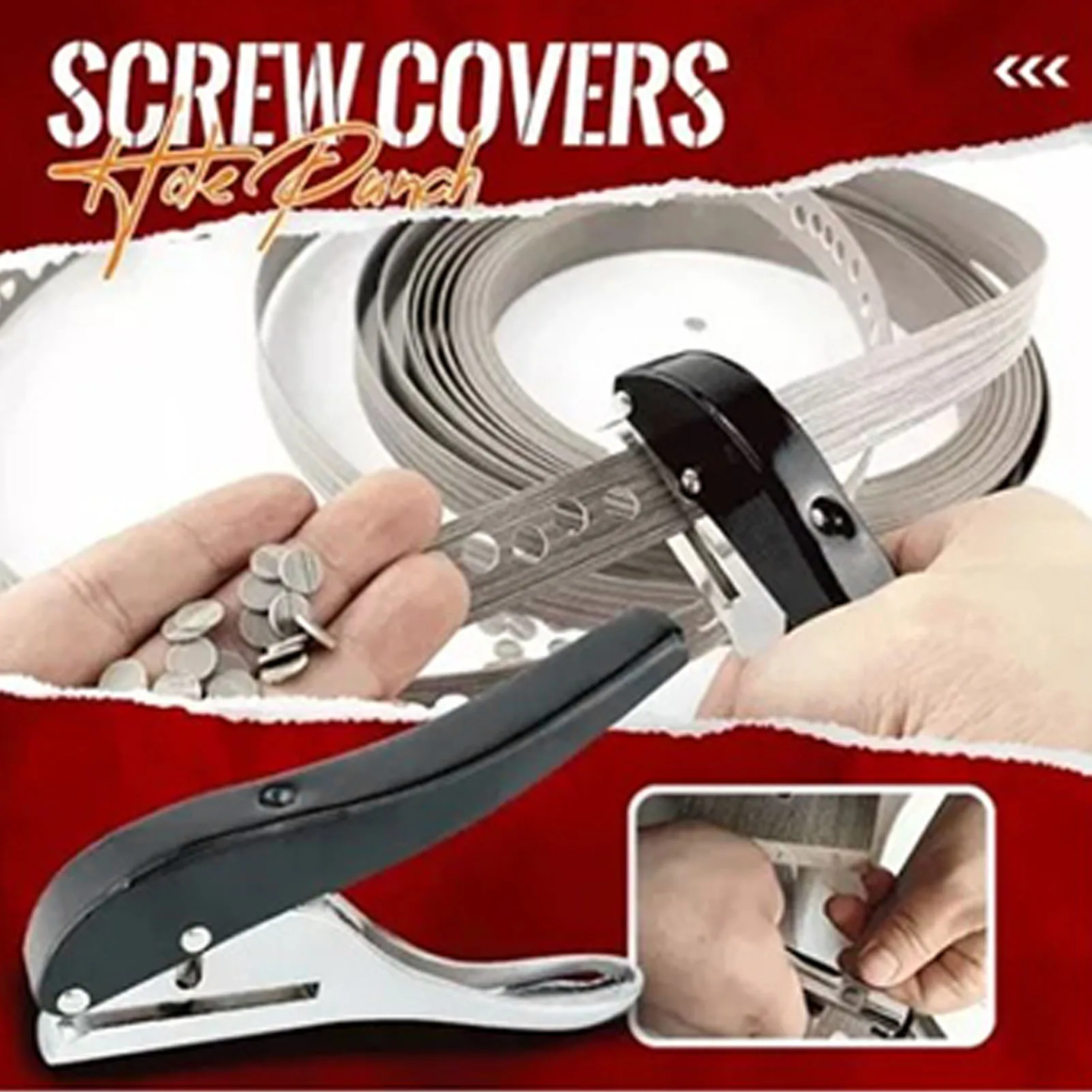 

Zinc Alloy 8mm Single Hole Punch Tool for Heavy Duty Paper and Light Material Punching