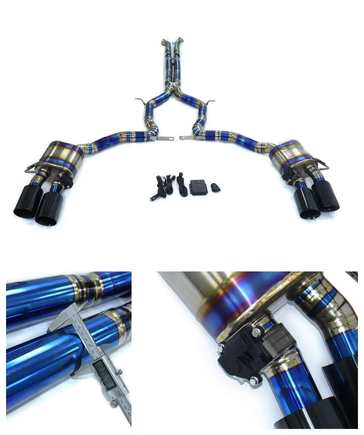 

Titanium Catback Exhaust System for Bentley Continental GT V8 4.0T 2022+ with Valve HMD Performance Quality Certified