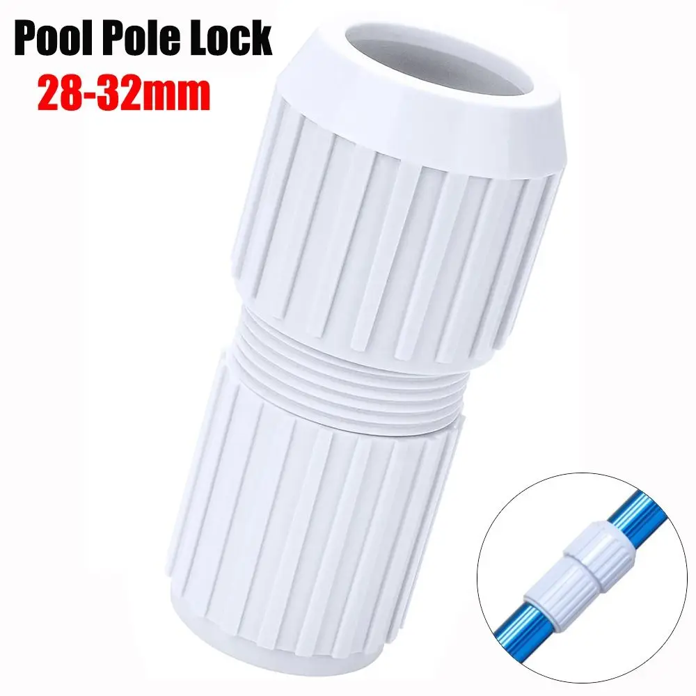Connector Joint Cam Lock Pool Pole Connector White ABS Pool Pole Joint Pool Pole Replacement