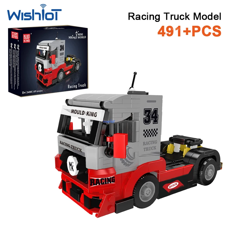 

Mould King 491pcs Truck Head Building Blocks Set Engineering Vehicle Model Technology Bricks Kids Construction Toy Holiday Gift