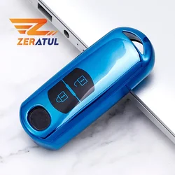 TPU Car Remote Key Cover Case Key Shell Hodler for Mazda 2 3 6 Atenza Axela Demio CX-5 CX5 CX-3 CX7 CX-9 2015 - 2019