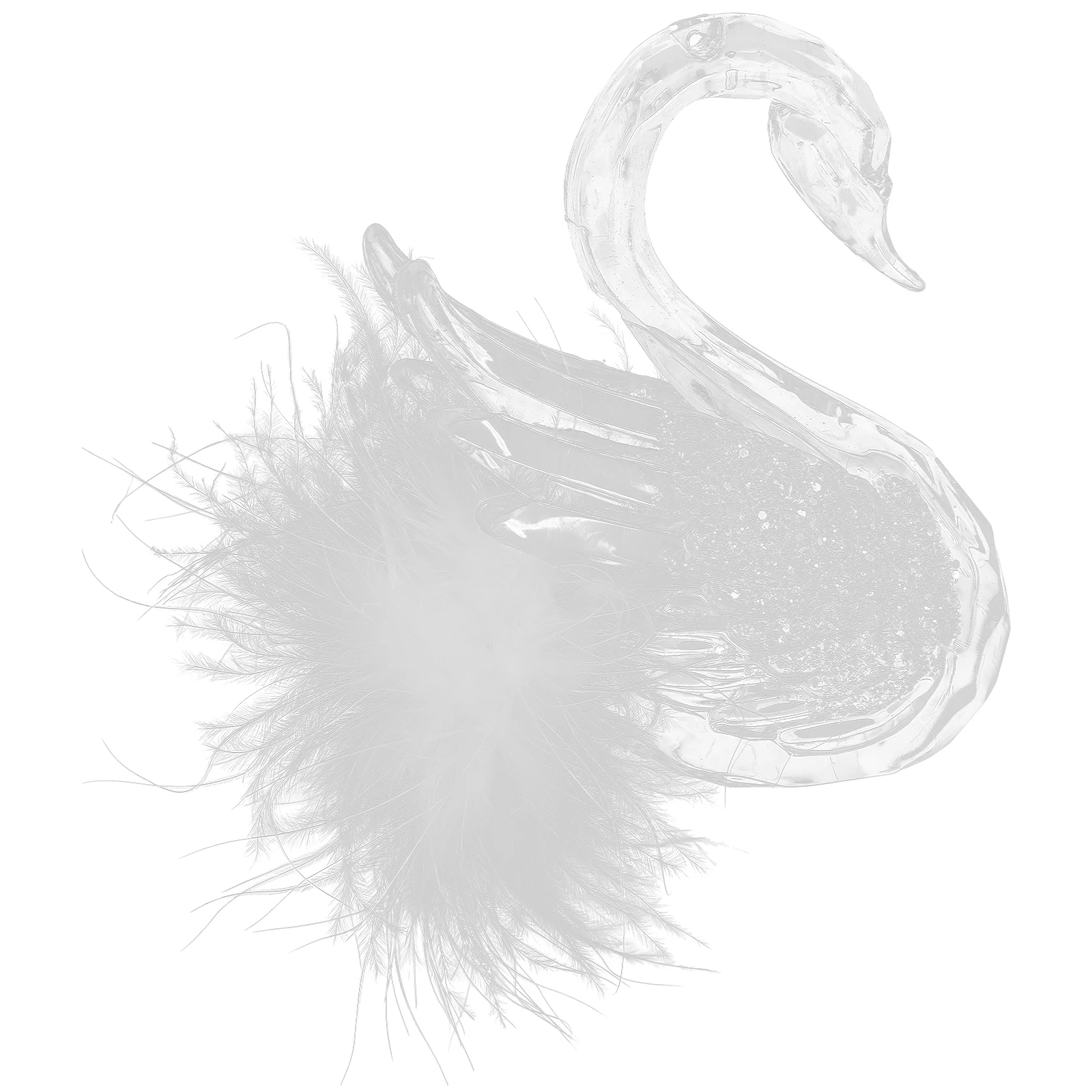 1 قطعة ديكور معلق بجعة قلادة أنيقة لشجرة عيد الميلاد المنزل حفلة الاحتفال الديكور بجعة ديكور معلق حلية المنزل