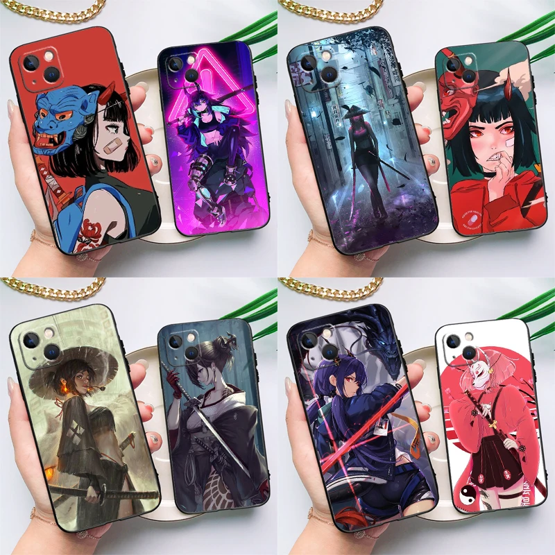 Anime Girl Samurai Case For ZTE Nubia Red Magic 11 Pro Plus 8 9 10 Air 8S 9S 10S Pro Plus 6 7 6S 7S Pro Cover