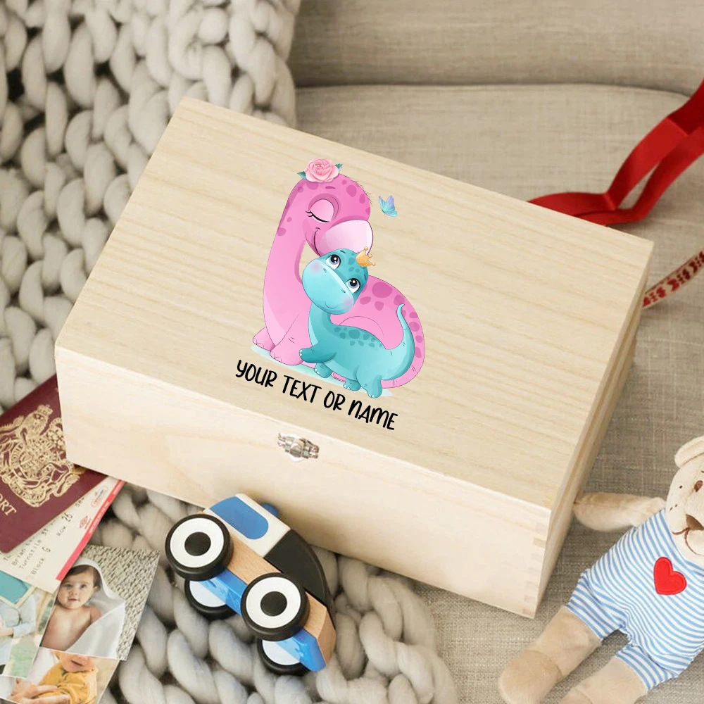 Personalized Animals Baby Box Infant Keepsake Box Custom Toddler Wooden Memory Box Kid Birthday Gift Baby Photo Box Kid Present