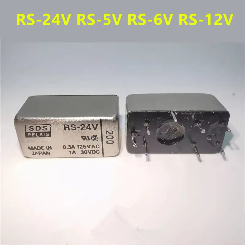 RS-24V RS-5V RS-6V RS-12V SDS DC Solid State Iron Shell Relay 7 Pin 0.3A125VAC Electronic central control electromagnetic DC rel