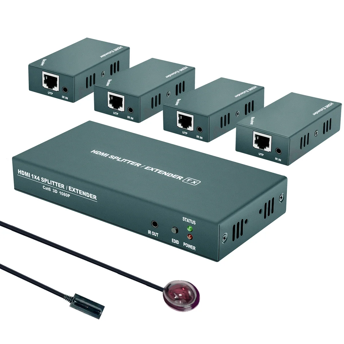 60/100/200M IR IP HDMI Extender RJ45 4K 1080P Cat5 Ethernet Cat6 for PS4 Apple PC Laptop HDTV 1 To 2/4/7/8