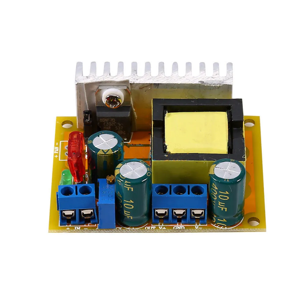 Adjustable ZVS Capacitor High Voltage Boost Converter Board DC-DC DC 8-32V to 45~390V/DC 8-32V to ±45V-390V Step Up Boost Module