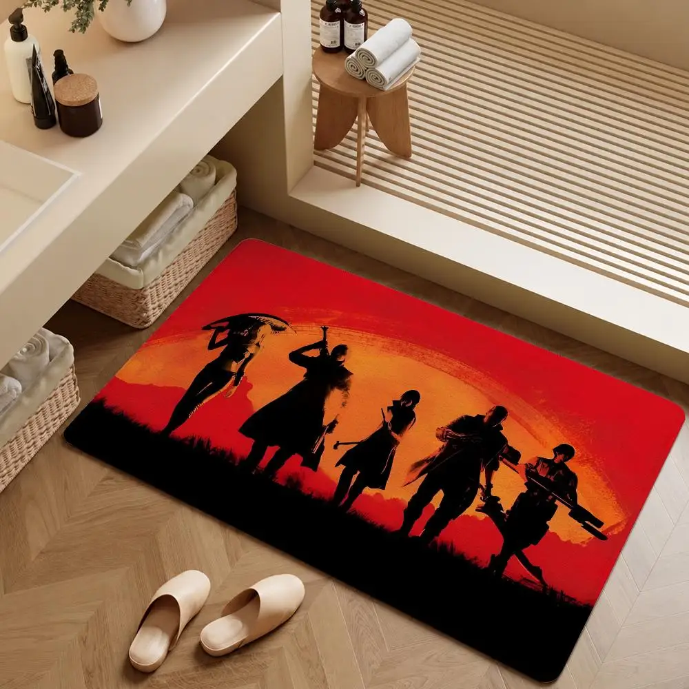 Game Devil May Cry Dante Vergil DMC Floor Mat Soft Flannel Entrance Doormat Non-Slip Washable Rug For Bedroom Kitchen Home Decor
