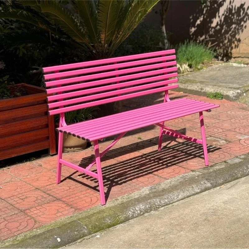 

Outdoor metal wrought iron community street park square courtyard garden balcony Internet celebrity backrest leisure