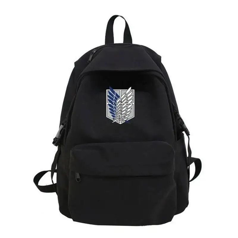 

Anime Game Black Blue Green Grey Yellow Attack On Titan Shingeki No Kyojin Teens School Bags Backpacks